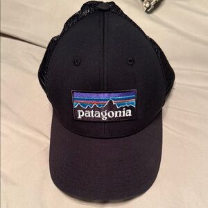 Patagonia Black Trucker hat